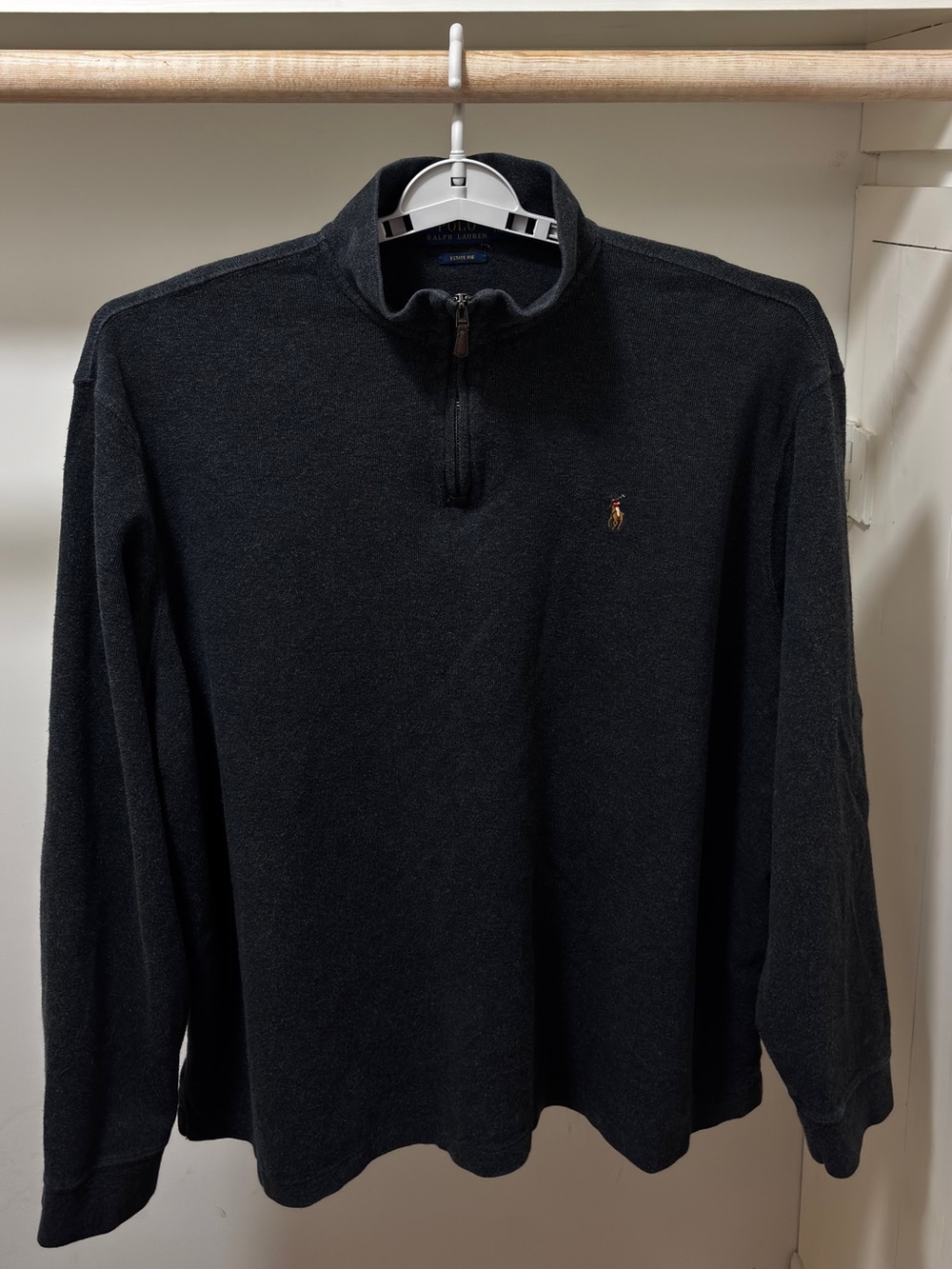 Ralph Lauren Black Quarter-Zip Sweater
